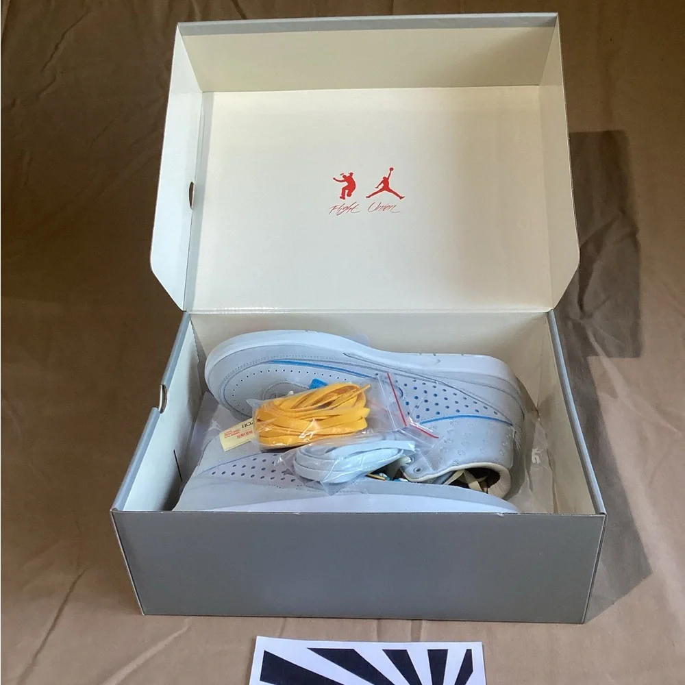 Nike Air Jordan 2 x Union LA Grey Fog DN3802-001 Men's Size 10.5